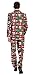 Men's Christmas Party Suit Funny Costume Novelty Xmas Jacket Trousers with Tie Rein of The Pud Small
