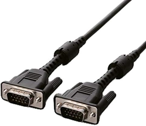 エレコム ディスプレイケーブル D Sub15ピン Vga Vga 1 5m 高耐久 フェライトコア付 Rohs対応 ブラック Cac S15bk Rs