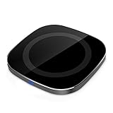 Fast Wireless Charger, Popwinds QI Charging Pad Ultra Slim 10W Power Sleep-Friendly Universal Model with Anti-slip Rubber for iPhone X, iPhone 8/ 8 Plus,Samsung Galaxy S8, S7 Edge, Note 8