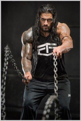 Roman Reigns Wresler Poster Paper Print (18 inch X 12 inch, Rolled)