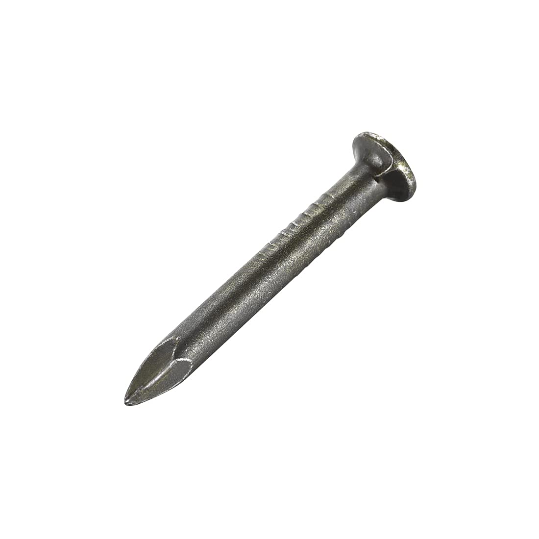 sourcing map Hardware Nails Carbon Steel Point Tip Wall Cement Nail 26mm(1") 3mm Rod Dia Bronze Tone 100pcs