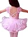 CM-CG Little Girls' Short Sleeve Tiered Tutu Ballet Party Dresses 4-5Y, Pink