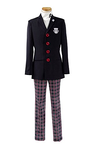 springcos Men's costumes for Persona 5 Protagonist Cosplay School Uniform
