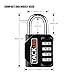 Combination Lock, TACKLIFE 2 Pack Padlocks with 4 Digits, Locker Locks for School, Gym, Fence and Toolbox -HCL1B