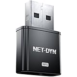 USB Wireless WiFi Adapter 300Mbps, Mini WiFi Adapter Network Card with Internal Antenna, Twice the Strength of the Standard Mini Wireless Internet Dongle, by NET-DYN