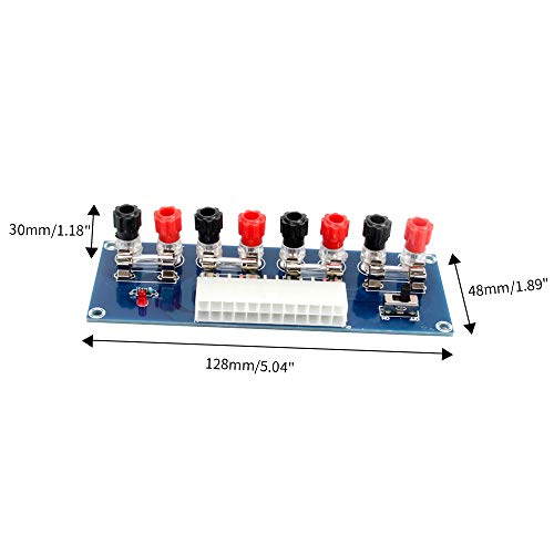 Oak-Pine XH-M229 24 Pins ATX Benchtop Power Adapter Board Computer ATX Power Supply Breakout Adapter Module 12V 5V 3.3V - Thumbnail 2