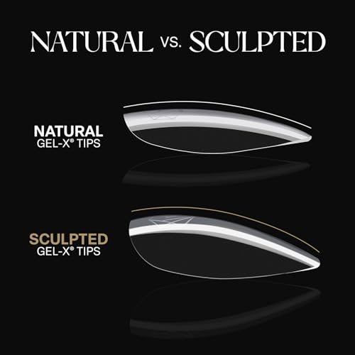 Apres Gel-X® Soft Gel Tip Box | Natural Almond | 500pc Nail Tips, 11 Sizes 00-9, Premium Quality (Natural Almond Medium)