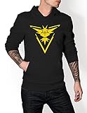 Men's Pokemon Go Team Instinct Logo Black Hoodie