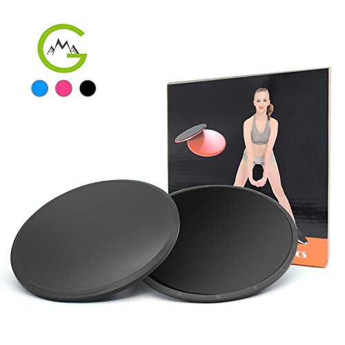Gama Exercise Core Sliders - Set of 2 Disks, Fitness Gliding Discs Core Sliders, Dual Sided Use on Carpet or Hardwood Floors, Core Sliders for Strength Training, Abdominal Workout, Home Gym