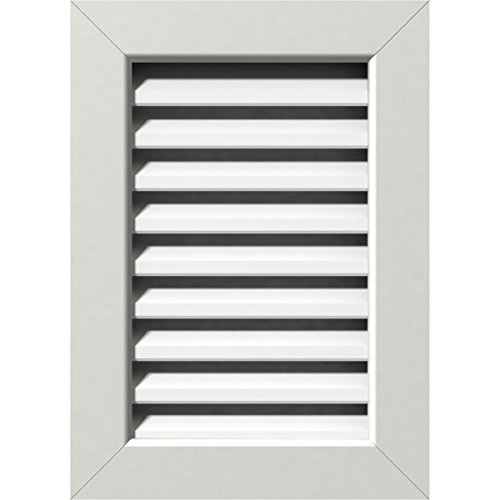 Ekena Millwork GVPVE22X2401FUN Vertical Gable Vent (27"W x 29"H Frame Size): Fu…