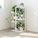C-Easy 6 Tiers Plant Stand Rack – Balcony Flower Pots Stand Shelf – Display Stand Planter Shelves – Plants Shelf Unit Holder for Outdoor, Indoor, Garden Plants Flower (White)thumb 2