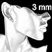 Charisma Stainless Steel Round Stud Earrings Pierced Tunnel for Men Women 10 Pairs Set, 3mm-8mm Available