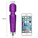 PALOQUETH Cordless Wand Massager With 20 Vibration Modes for Deep Tissue Massager for Back Neck Shoulder, Sports Recovery