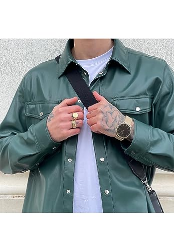 Daniel Wellington Classic 40mm Watch for Men, Evergold Black, Bracelet Type