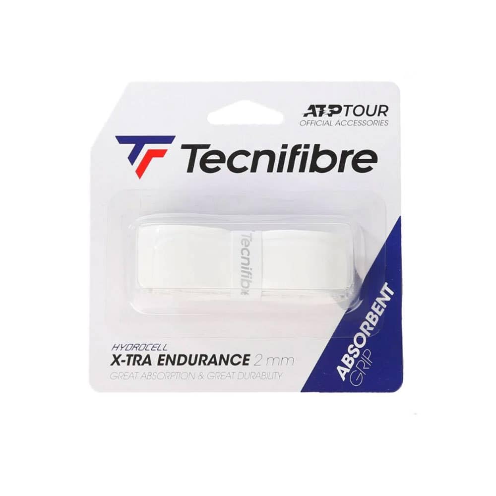 Tecnifibre X-Tra Endurance Tennis Grip White (Pack of 1)