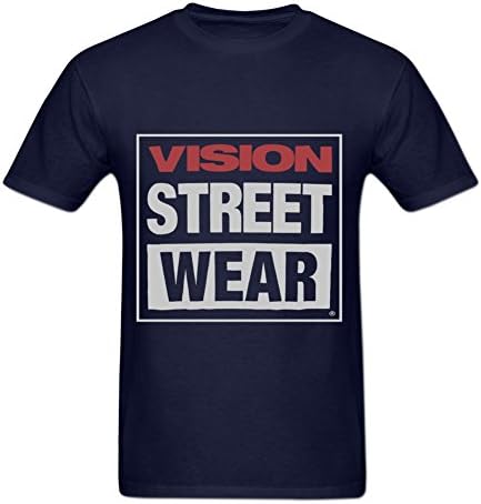 Giftstothe Mens Vision Streetwear Short Sleeve Crew Neck T Shirt XL Navy