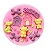 Wocuz Candy Baking Molds DOG Doghouse Bone Silicone Mold Fondant Molds Sugar Craft Tools Chocolate Mould for Cakes