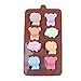 6 Pack nonstick value pack molds of Baby Toys, Smiley Face, Dinosaur, Animal Zoo, Lion and Friends Silicone baking molds for Candy Chocolate Soap