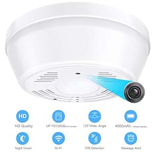 Amazon Com Hidden Smoke Detector Camera Wifi Nanny Cams