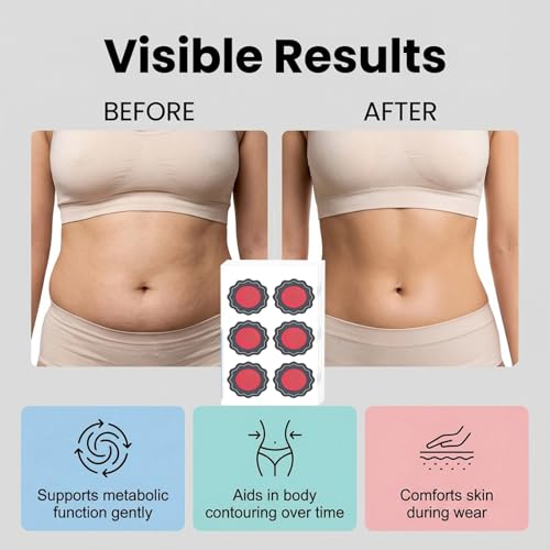 Parches para Abdomen, 30 Parches, Comodidad y Absorción Rápida, Esencia Botánica para Todos los Tipos de Cuerpo (1 Unidad)