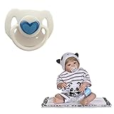 Dirance Lifelike Reborn Doll Accesories Magnetic Pacifier Nipple Kids Toy (B)