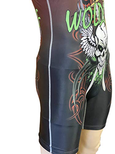 Woldorf USA Wrestling Singlet Sublimated Men's, Standard Uniform(Small)