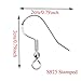 40pcs/20 Pairs 925 Sterling Silver Earring Hooks Fish Hook Earrings French Wire Hooks Jewelry Findings Earring Parts DIY Making