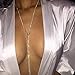 Victray Gold Necklaces Crystal Choker Y-Necklace Fashion Jewelry Accessories for Women and Girls