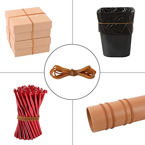 ZZJMCH 100 Pack Large Rubber Bands, Heavy Duty Trash Can Band, Strong
