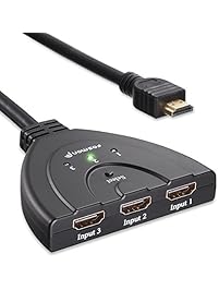 Fosmon HD1831 3-Port HDMI Switch with Pigtail Cable