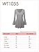 MBJ WT1055 Womens V Neck Long Bell Sleeves Pullover Tunic Top XL NAVY