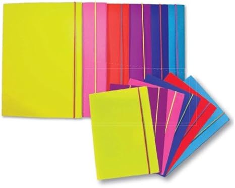 Cartelline 3 Lembi Blasettti - Con Elastico, Dorso 12mm, Per A4, Confezione 6 Pezzi Colori Assortiti - Foto 12