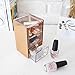 Rose Gold Acrylic Vanity Organizer Makeup Organizer Storage Drawers, Desk Small Vanity Organizer, Qtip Holder Paper Clip Holder 3 Drawers - Moosy Life