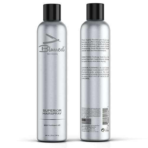 Blurred Superior Hairspray, Pro Vitamin B5, Paraben and sodium chloride