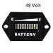 AIMILAR Golf Cart Battery Meter Battery Charge Discharge Status Indicator Gauge for Lead-Acid Battery Club Car 48V (48V)
