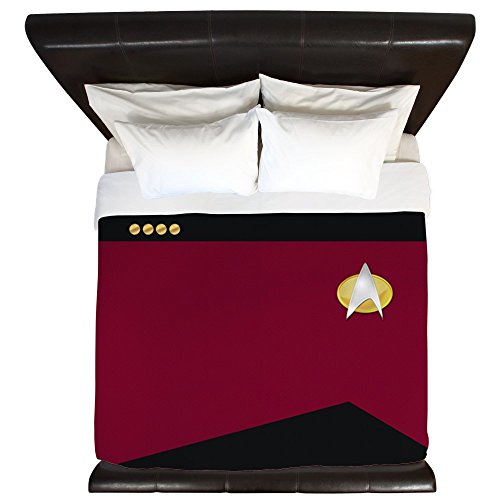 CafePress - Star Trek: TNG Uniform - Captain - King Duvet Cover, Printed Comforter Cover, Unique Bedding, Luxe