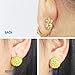 YAVIS [Update] Earring Lifters, 3 Pairs of Adjustable Hypoallergenic Earring Backs Lifts Support for Women Ear Lobe Support Patches (Gold Plated, Silver Plated, Rose Gold - Flower Style)