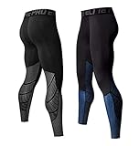 SEVENWELL Men's Sports Compression Cool Dry Pants Gym Workout Tights Running Leggings