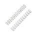 uxcell 5pcs 400V 5A Dual Row 12 Positions Screw Terminal Electric Barrier Strip Block