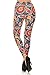 R606-PLUS Playful Florals Print Fashion Leggings