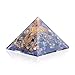 Orgone Pyramid-Multi Tourmaline Orgone Energy Generator-Flower of Life Healing Crystals Pyramid for Balancing Chakra- Stress- Aura Protection