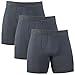 Clevedaur Men's Antimicrobial Lenzing Modal Underwear Stretch Boxer Briefs With Fly, Size S-XXL (3-Pack)