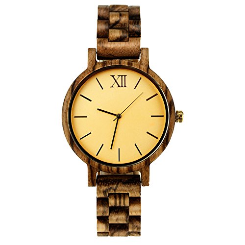 wooden digital watch