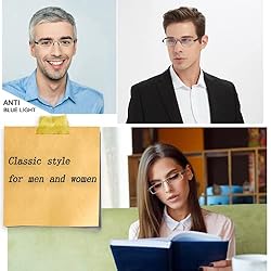 Reading Glasses Half-Rim Computer Readers for Men