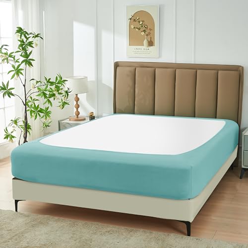 Aqua Box Spring Cover Full Size