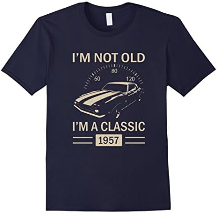 Mens I'm Not Old I'm A Classic 1957 60th Birthday T-Shirt Large Navy