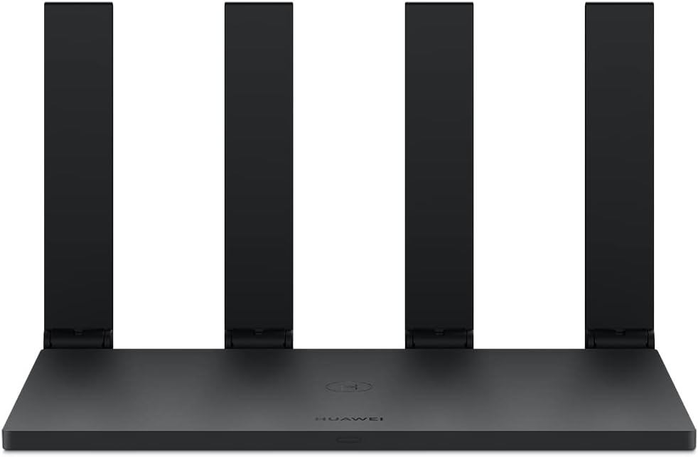 Roteador HUAWEI AX2S Wi-Fi 6, Preto | HarmonyOS Mesh+, 4 Amplificadores, Diagnóstico Wi-Fi com Mapa de Calor