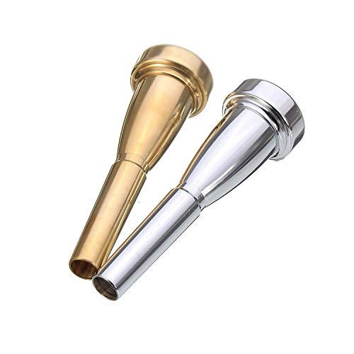 SunTrade Copper Alloy Trumpet Mouthpieces for For Yamaha or Bach, Conn and King Trumpet (5C, Silver 1)