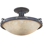 DESIGNERS FOUNTAIN Austin 3-Light Semi Flush Mount Ceiling Lights, 16.25 Inch Indoor Fixture for Kitchen, Bedroom, Bathroom, 