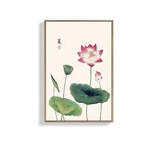 Framed Canvas Wall Art for Living Room, Bedroom Chinese Ink Painting Canvas Prints for Home Decoration Ready to Hanging - 16x24 inches